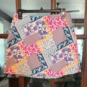 Lady Hagen Womens Size 6 Floral Paisley Patchwork Golf Skort Multicolor Active